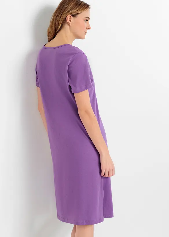 Lot de 2 chemises de nuit 100% coton, bonprix