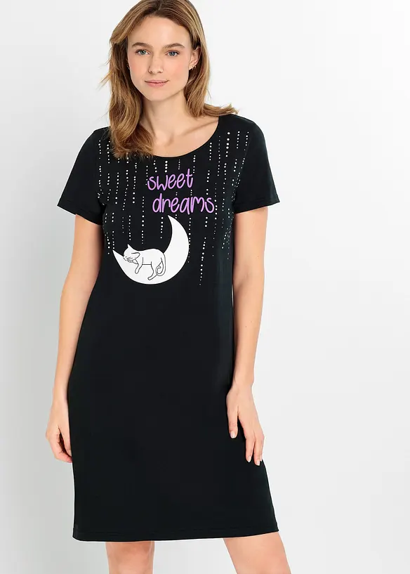 Chemise de nuit 100% coton, bonprix