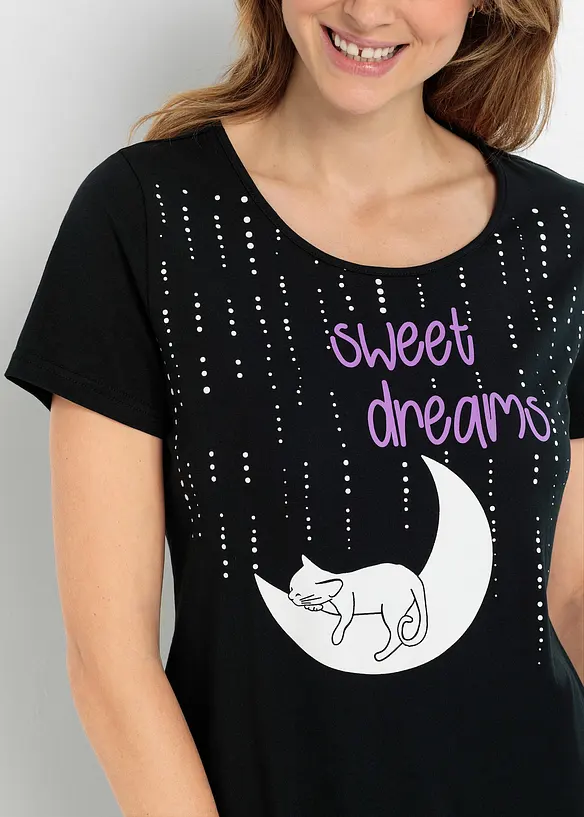 Chemise de nuit 100% coton, bonprix