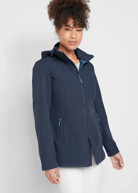 Veste softshell extensible, imperm&eacute;able, bonprix