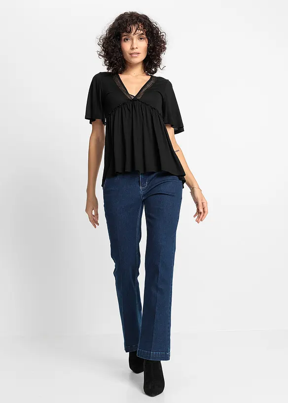 T-shirt boh&egrave;me &agrave; dentelle, BODYFLIRT