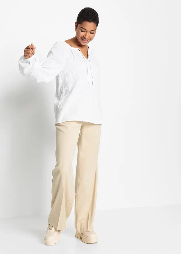 Blouse ample en gaze de coton, bonprix