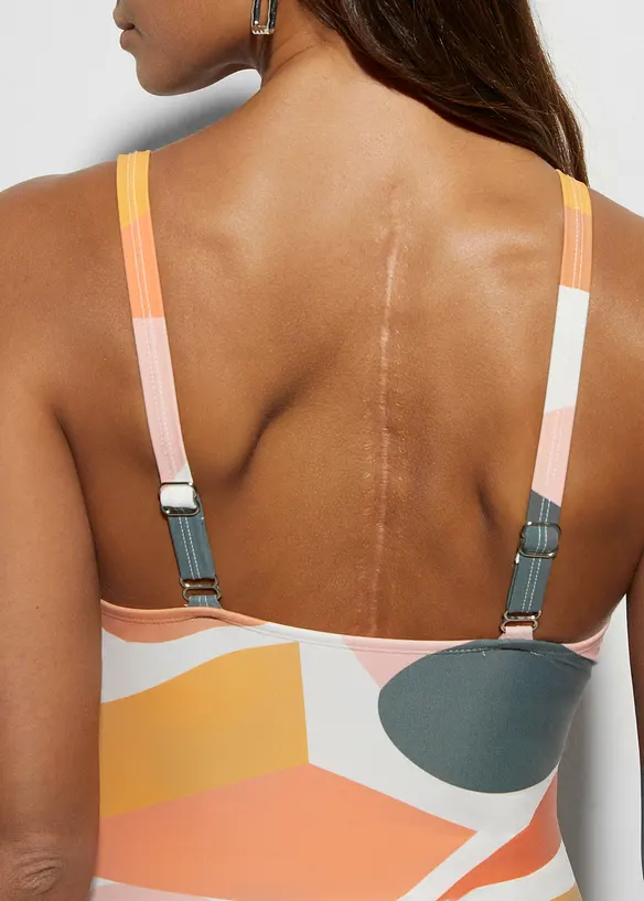 Maillot 1 pi&egrave;ce crois&eacute;, bonprix