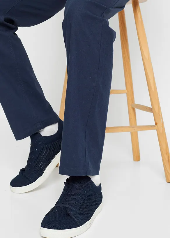 Pantalon jogger droit en lin mélangé, loose, bonprix