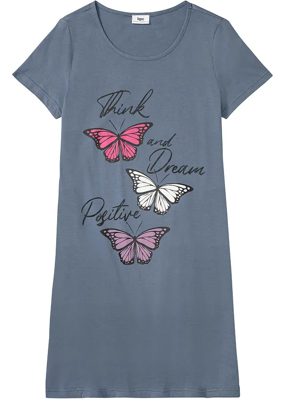 Chemise de nuit courte 100% coton, bonprix