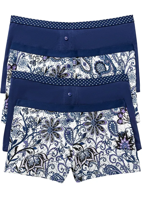 Lot de 4 boxers femme, bonprix