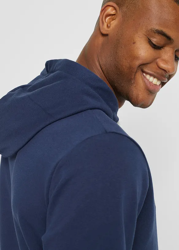 Sweat &agrave; capuche, manches courtes, bonprix