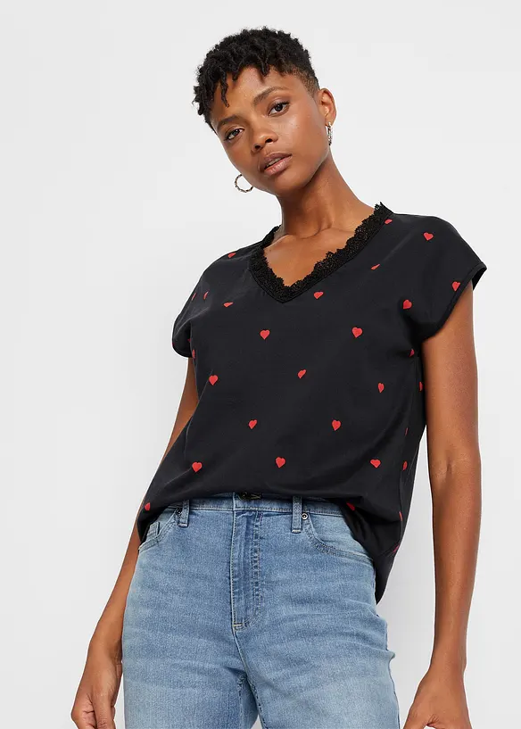 T-shirt imprimé 100% coton, bonprix