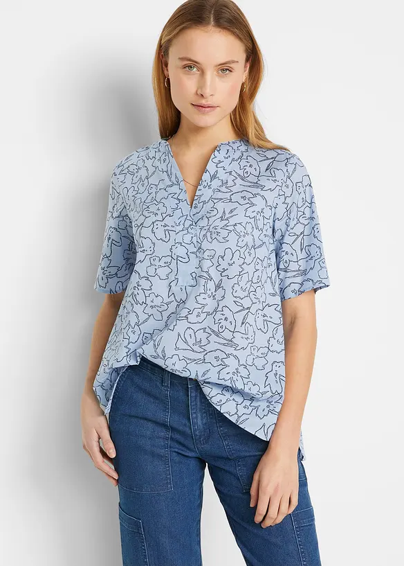 Blouse longue 100% coton, bonprix