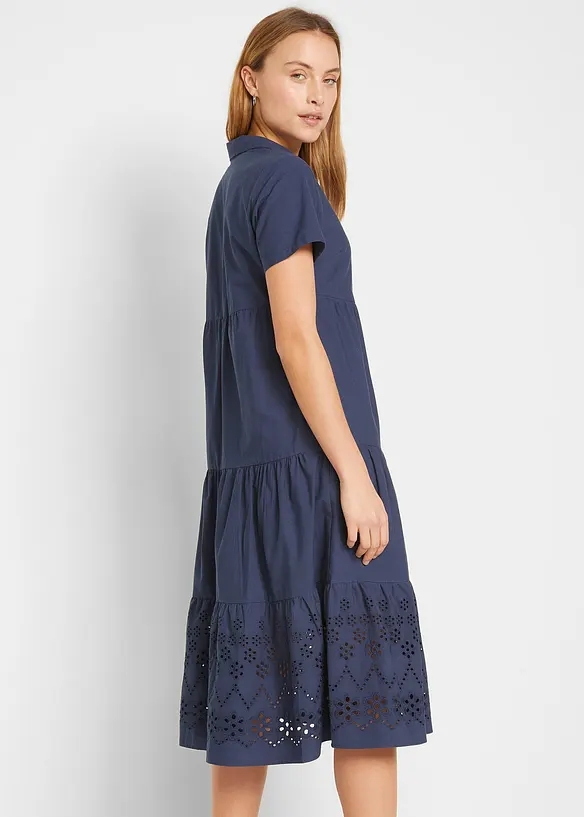 Robe 100% coton avec broderies anglaises, bonprix