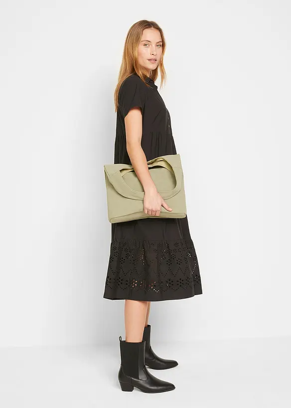 Robe 100% coton avec broderies anglaises, bonprix