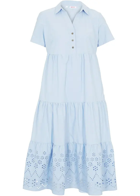 Robe 100% coton avec broderies anglaises, bonprix
