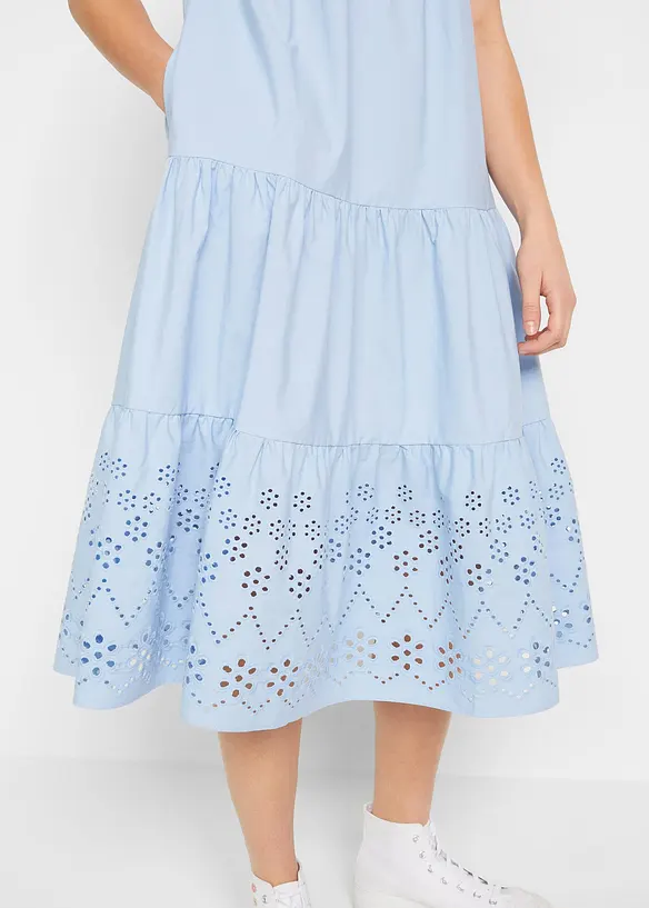 Robe 100% coton avec broderies anglaises, bonprix