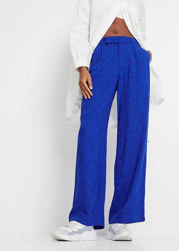 Pantalon palazzo en viscose fluide, bonprix