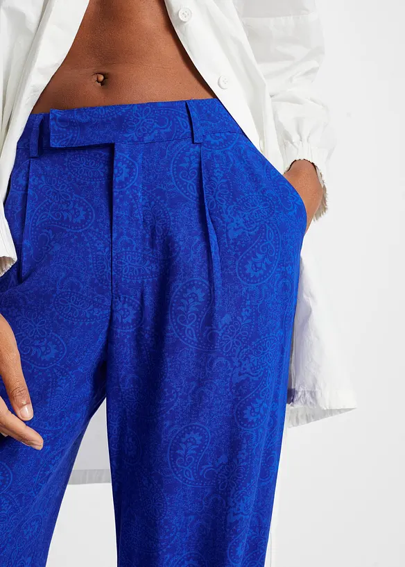 Pantalon palazzo en viscose fluide, bonprix