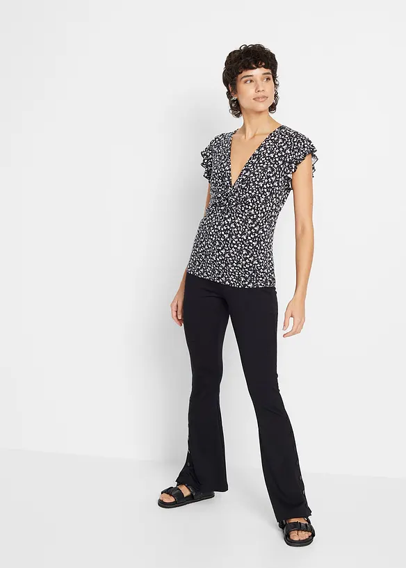 Blouse en jersey viscose extensible, bonprix