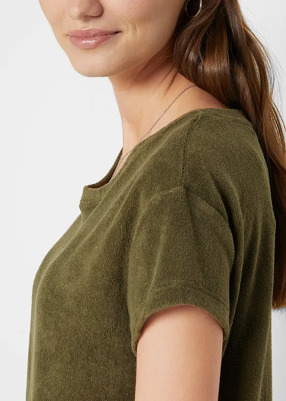 Robe jersey en tissu éponge, bonprix