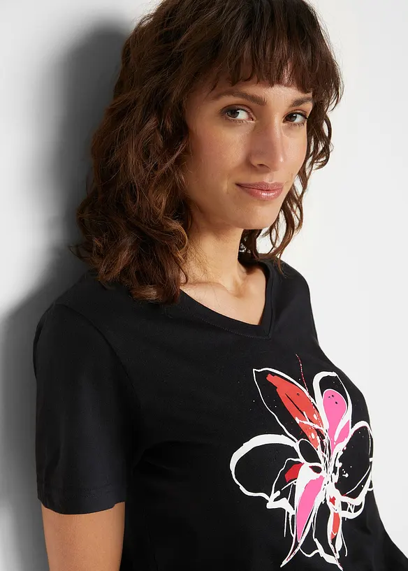 T-shirt &agrave; imprim&eacute; floral, bonprix