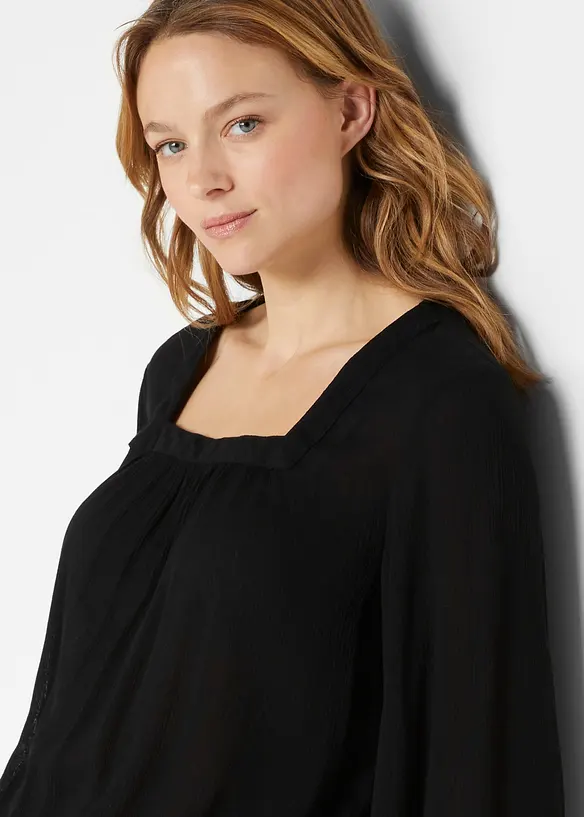 Blouse à encolure carrée, bonprix