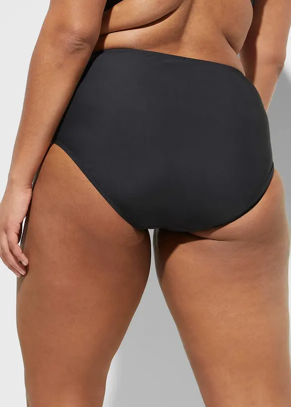 Bas de bikini taille haute sculptant, maintien léger, bonprix