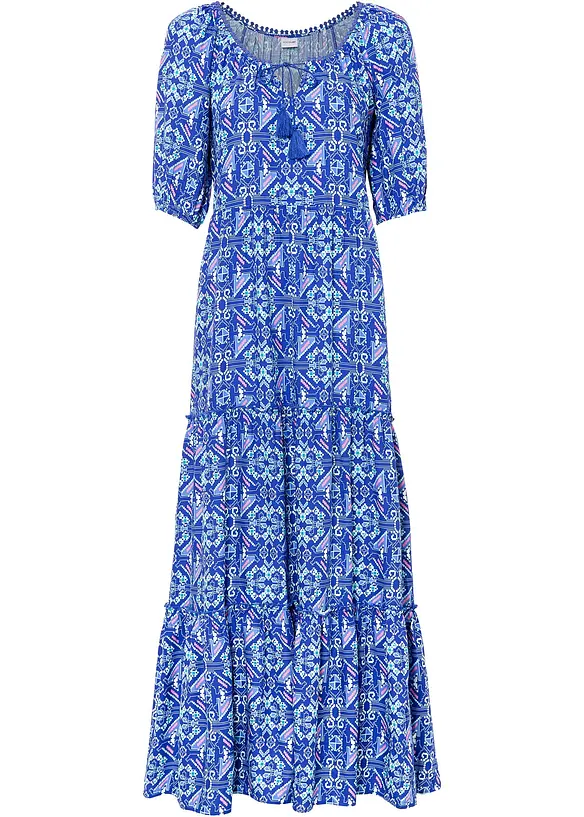 Robe longue imprimée en viscose, bonprix