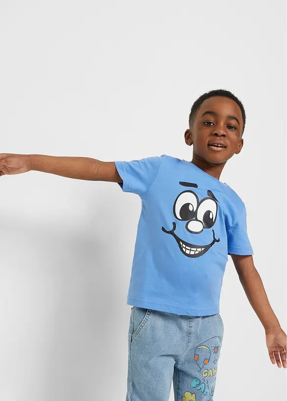 Lot de 2 T-shirts coton, bonprix