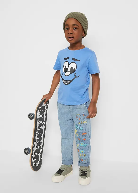 Lot de 2 T-shirts coton, bonprix