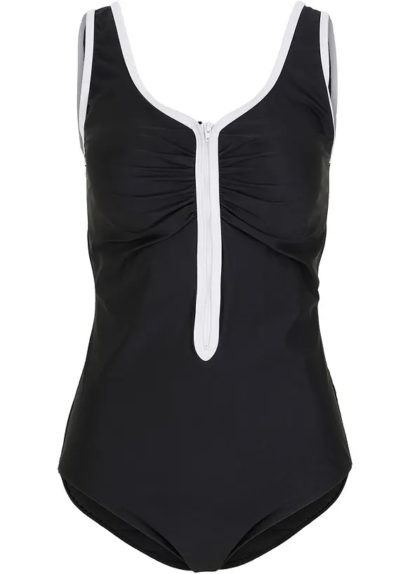 Maillot 1 pi&egrave;ce sculptant avec effet sculptant l&eacute;ger, bonprix