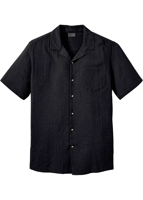 Chemise manches courtes en gaze 100% coton, bonprix