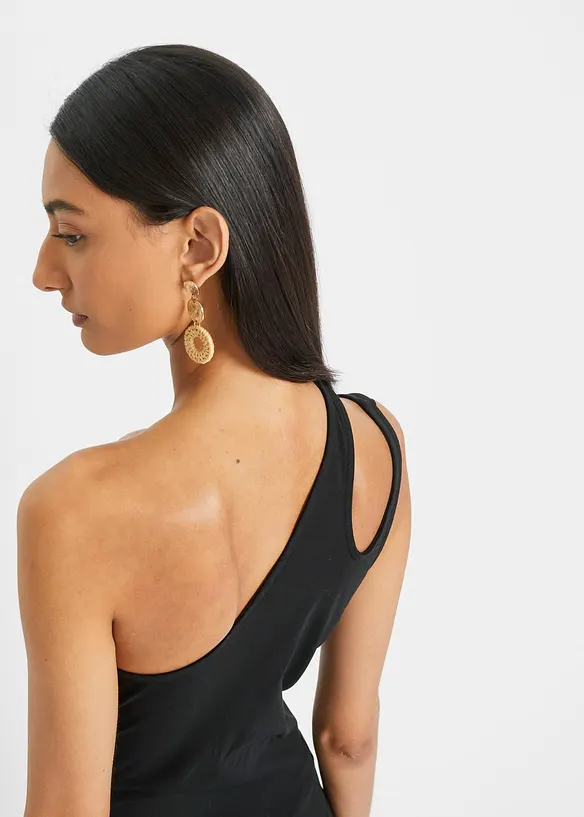 Top à épaule dénudée avec coton, bonprix