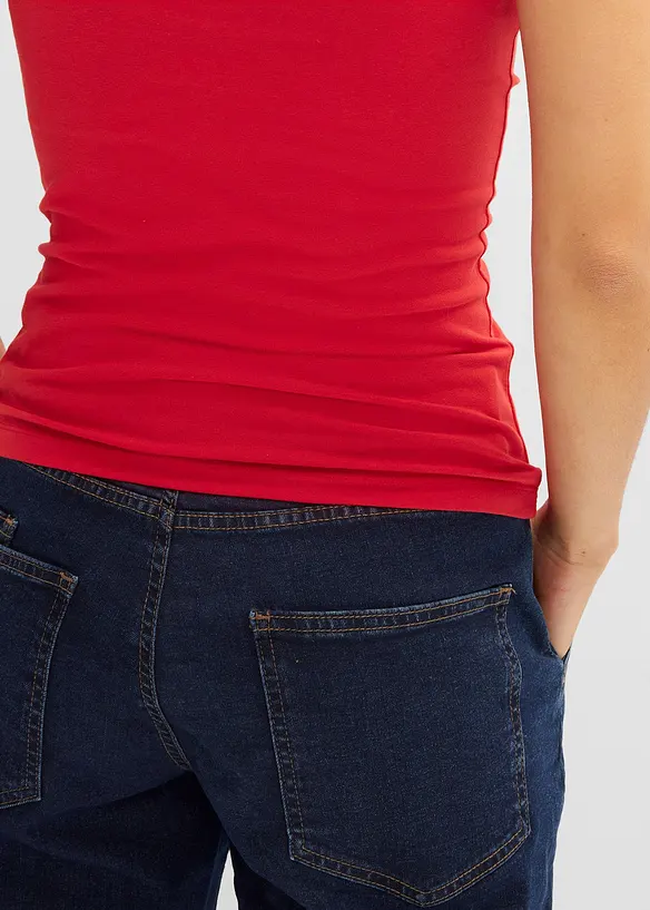 T-shirt avec patte de boutonnage en coton, bonprix