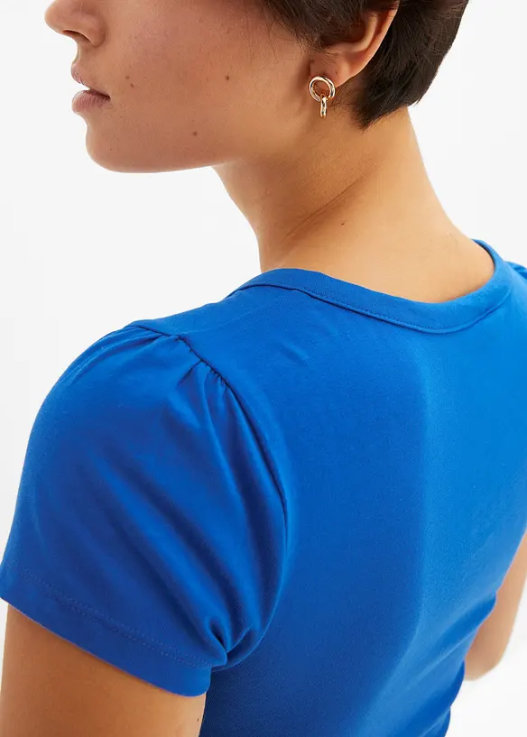 T-shirt avec patte de boutonnage en coton, bonprix