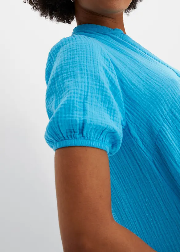 Robe courte en gaze de coton, bonprix