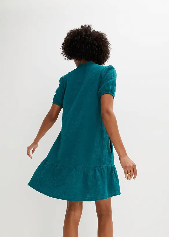 Robe courte en gaze de coton, bonprix