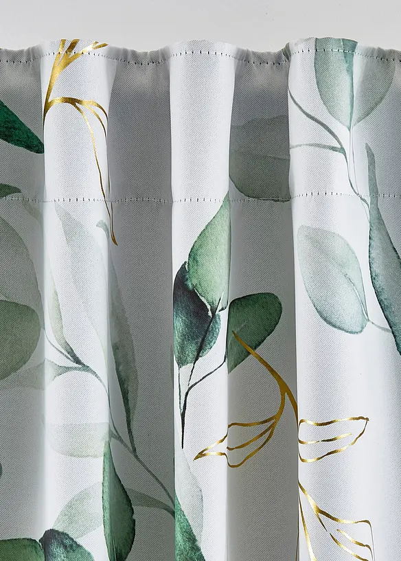 Rideau occultant à imprimé floral brillant (1 pce), bonprix