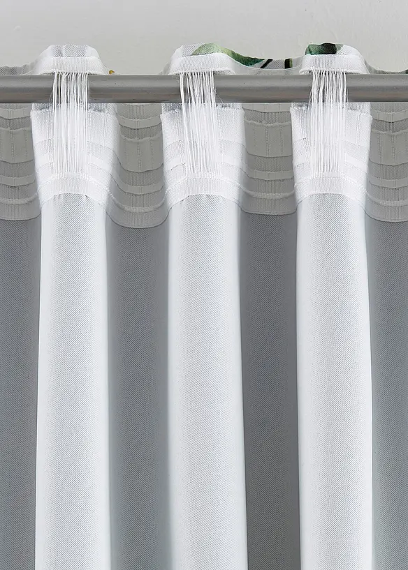 Rideau occultant à imprimé floral brillant (1 pce), bonprix