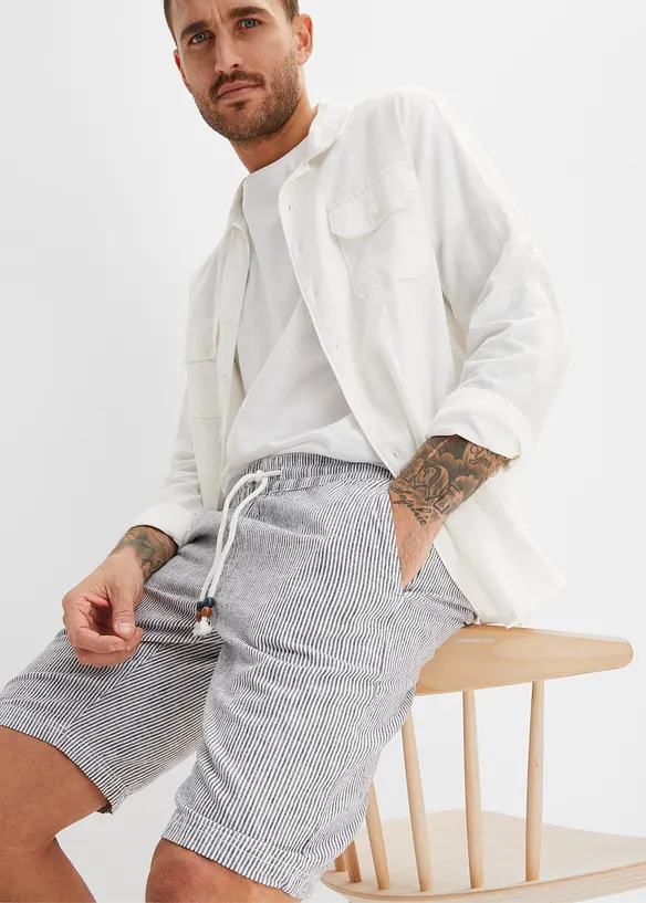 Bermuda en lin, Regular, bonprix