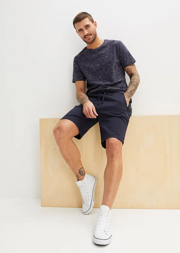 Bermuda sweat avec poches latérales zippées, bonprix