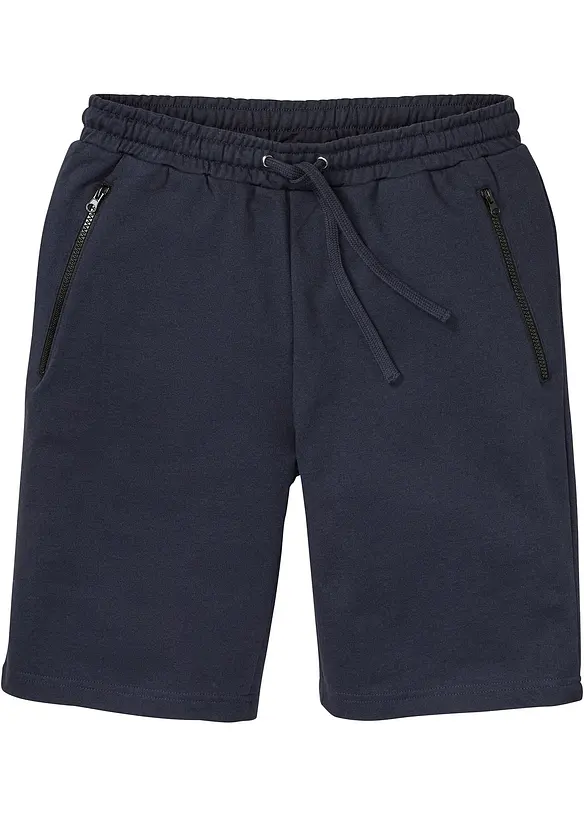 Bermuda sweat avec poches latérales zippées, bonprix
