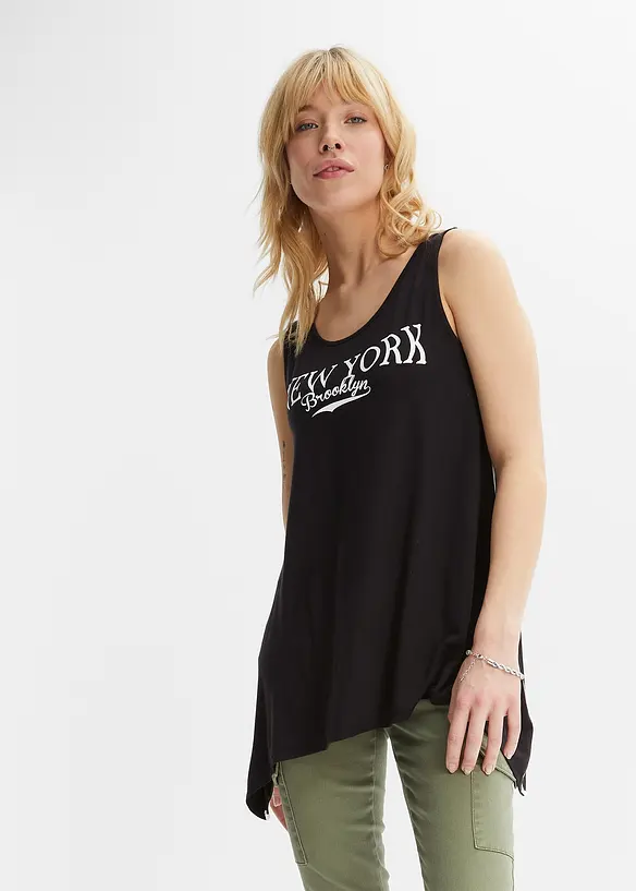 Débardeur long en viscose douce, bonprix