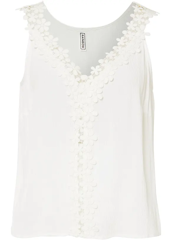 Top fluide en crépon texturé, bonprix