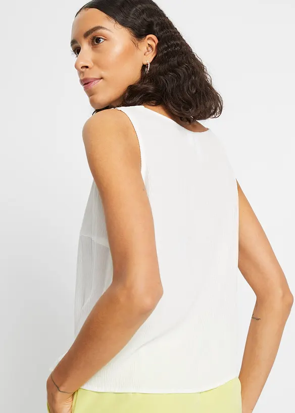 Top fluide en crépon texturé, bonprix