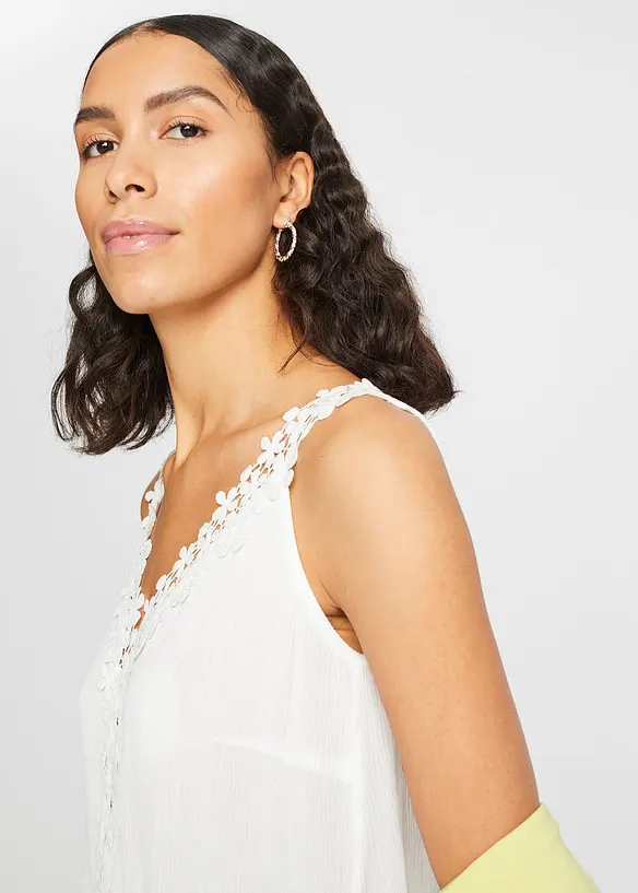 Top fluide en crépon texturé, bonprix