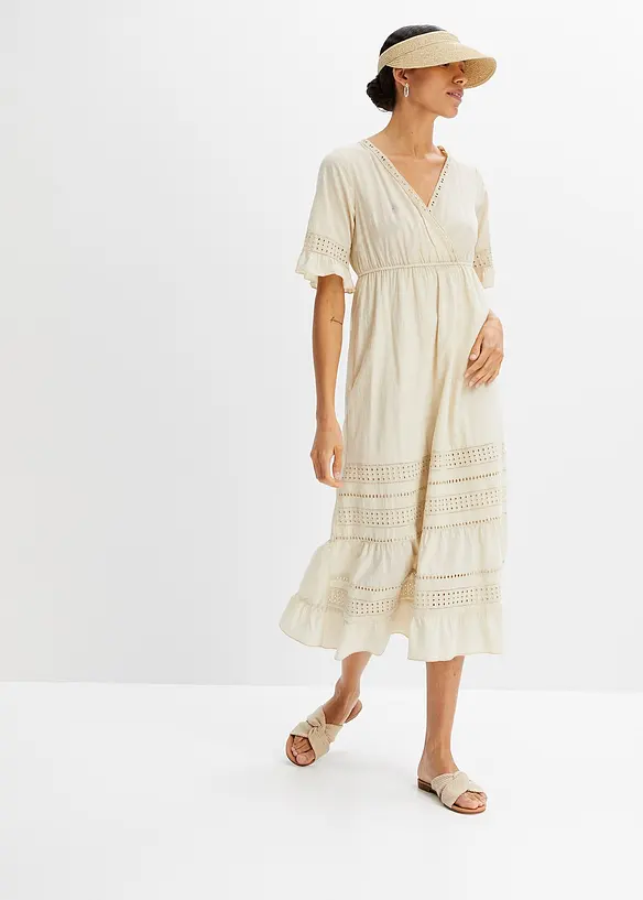 Robe &agrave; empi&egrave;cements dentelle, bonprix