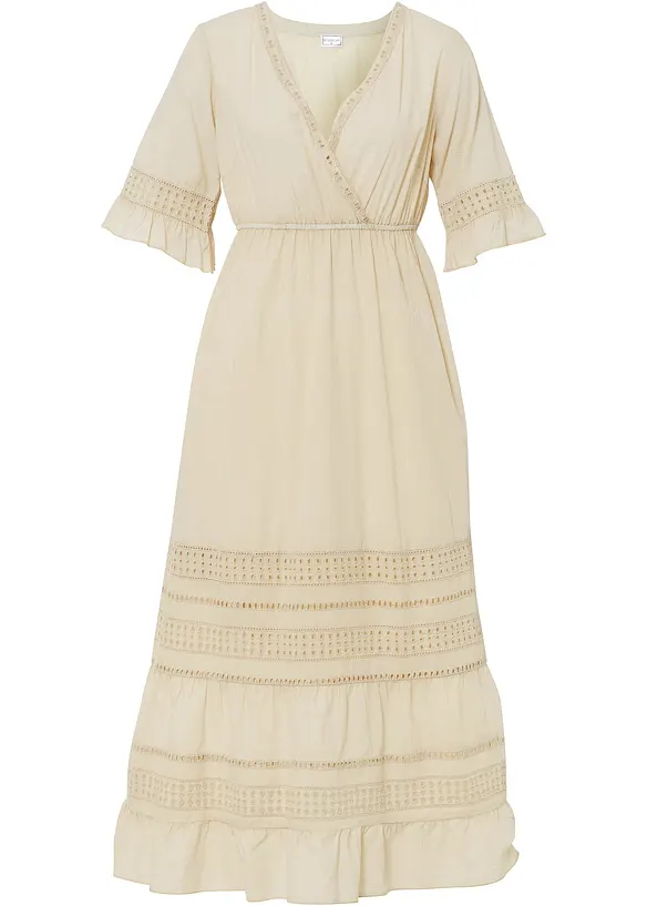 Robe &agrave; empi&egrave;cements dentelle, bonprix