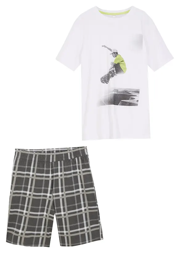 T-shirt et bermuda 100% coton (ens. 2 pces), bonprix