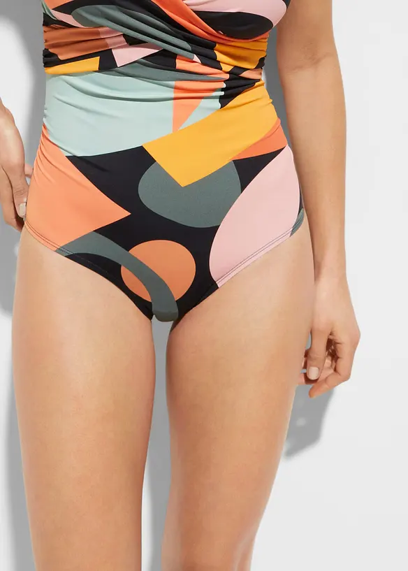 Maillot 1 pi&egrave;ce crois&eacute;, bonprix