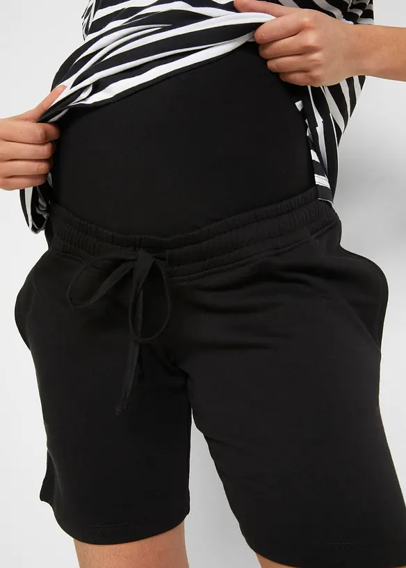 Lot de 2 bermudas de grossesse en molleton doux, bonprix