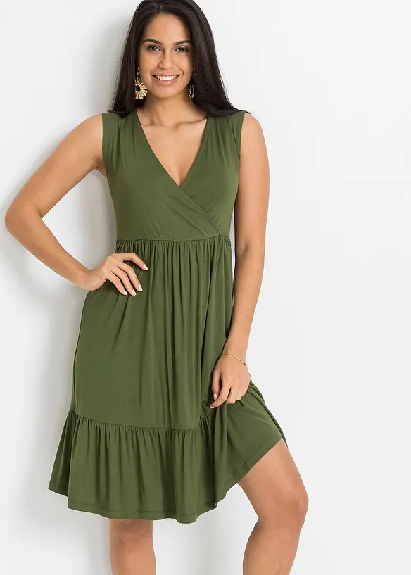 Robe en jersey avec dentelle, bonprix