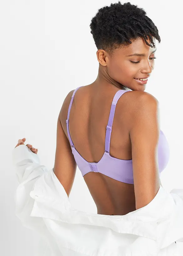 Lot de 3 soutiens-gorge coton sans armatures, bonprix